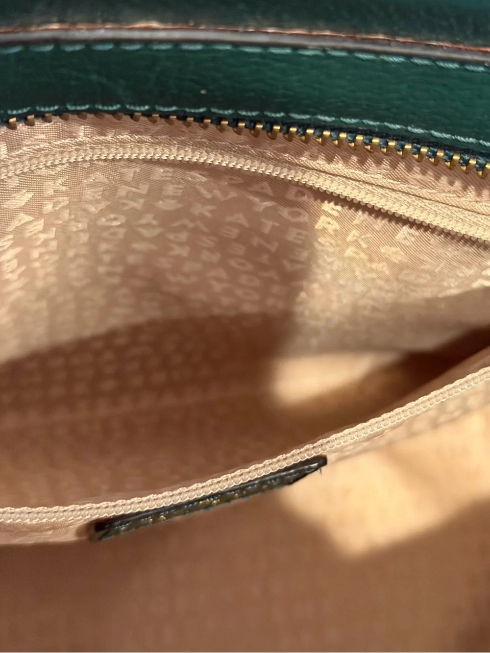 Kate Spade Forest Green Pebbled Leather Satchel & Wallet